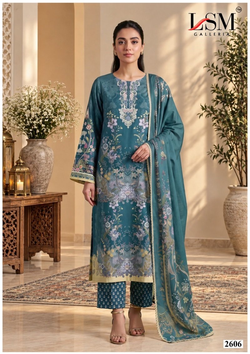 Parian Dream Vol 26 By Lsm Cotton Printed Dress Material